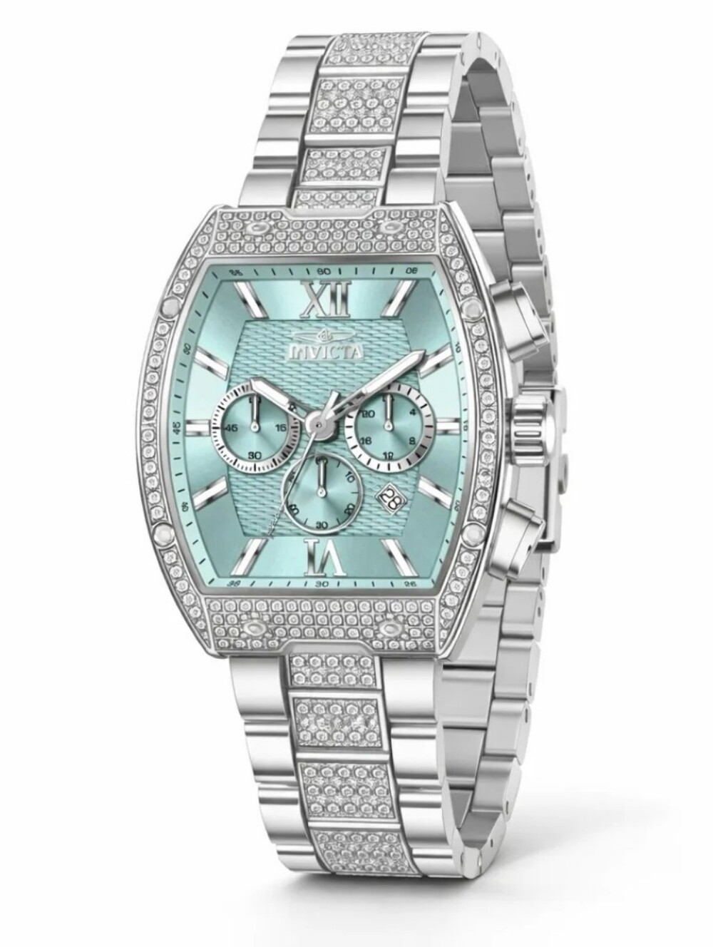 NWT Invicta Celestial Primus Men's Watch - 43mm. White, Steel 50192 Tiffany Blue